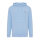 Iqoniq Rila Lightweight Hoodie aus recycelter Baumwolle Farbe: sky blue