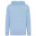 Iqoniq Rila Lightweight Hoodie aus recycelter Baumwolle Farbe: sky blue