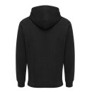 Iqoniq Abisko Zip-Kapuzenpullover aus recycelter Baumwolle Farbe: schwarz