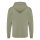 Iqoniq Abisko Zip-Kapuzenpullover aus recycelter Baumwolle Farbe: heather green