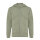 Iqoniq Abisko Zip-Kapuzenpullover aus recycelter Baumwolle Farbe: heather green