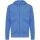 Iqoniq Abisko Zip-Kapuzenpullover aus recycelter Baumwolle Farbe: heather blue