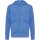 Iqoniq Abisko Zip-Kapuzenpullover aus recycelter Baumwolle Farbe: heather blue
