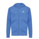 Iqoniq Abisko Zip-Kapuzenpullover aus recycelter Baumwolle Farbe: heather blue