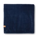 VINGA Branson Decke aus GRS recyceltem PET Farbe: navy blau