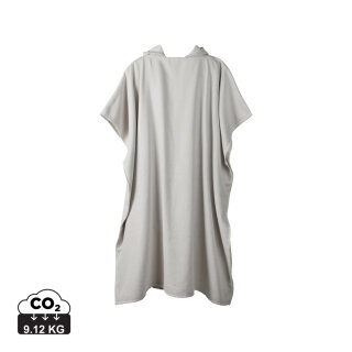 VINGA Tolo Hamam Frottee Strandponcho Farbe: grau, off white