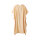 VINGA Tolo Hamam Frottee Strandponcho Farbe: gelb, off white