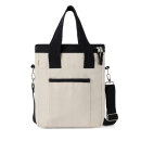 VINGA Volonne AWARE™ Kühltasche aus recyceltem Canvas Farbe: off white, schwarz