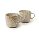 VINGA Nuvem Becher, 2er Set Farbe: beige