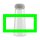 VINGA Erie 575ml Flasche aus RCS recyceltem PET Farbe: transparent
