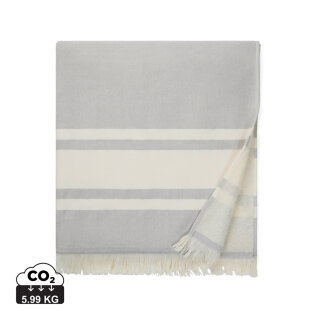 VINGA Tolo Hamam-Frottierhandtuch Farbe: grau, off white