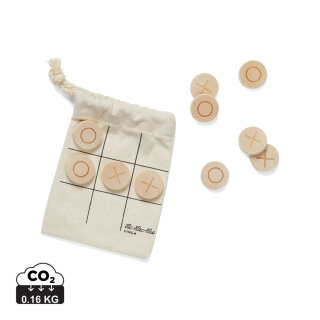 VINGA Tic-Tac-Toe Mini-Spiel Farbe: braun