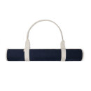 VINGA Volonne AWARE™ Strandmatte aus recyceltem Canvas Farbe: navy blau, off white