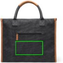 VINGA Bosler Büro-Tasche aus RCS recyceltem Canvas Farbe: schwarz