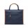 VINGA Bosler Büro-Tasche aus RCS recyceltem Canvas Farbe: navy blau