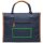 VINGA Bosler Büro-Tasche aus RCS recyceltem Canvas Farbe: navy blau