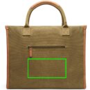VINGA Bosler Büro-Tasche aus RCS recyceltem Canvas Farbe: grün