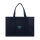 VINGA Hilo AWARE™ Maxi-Tasche aus recyceltem Canvas Farbe: navy blau
