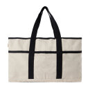 VINGA Volonne AWARE™ Strandtasche aus recyceltem Canvas Farbe: off white, schwarz