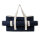 VINGA Volonne AWARE™ Strandtasche aus recyceltem Canvas Farbe: navy blau, off white