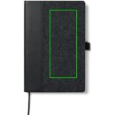 VINGA Albon A5-Notizbuch aus GRS recyceltem Filz Farbe: schwarz