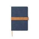 VINGA Bosler Notizbuch aus RCS recyceltem Canvas Farbe: navy blau