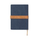 VINGA Bosler Notizbuch aus RCS recyceltem Canvas Farbe: navy blau