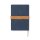 VINGA Bosler Notizbuch aus RCS recyceltem Canvas Farbe: navy blau