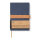 VINGA Bosler Notizbuch aus RCS recyceltem Canvas Farbe: navy blau