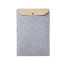 VINGA Albon 15" Laptop-Seeve aus GRS recyceltem Filz Farbe: grau