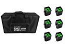 EUROLITE Set 6x AKKU Mini IP UP-4 QCL Spot MK2 + Soft Bag