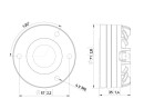 LAVOCE DN10.143 1" Compression Driver, Neodymium Magnet