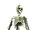 EUROPALMS Halloween Skelett mit Moos, 40cm