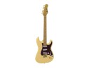 DIMAVERY ST-203 E-Gitarre, vintage weiß