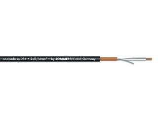 SOMMER CABLE Mikrofonkabel 2x0,14 100m sw SC-CICADA