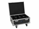 ROADINGER Flightcase 4x AKKU MBT-3 mit Rollen und...
