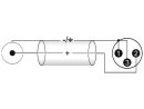 OMNITRONIC Adapterkabel 2xXLR(M)/2xCinch 6m sw