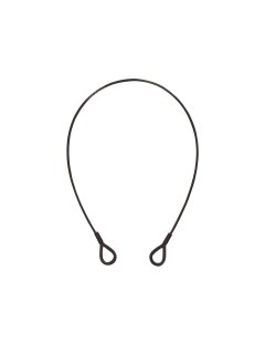 EUROLITE Steel Rope (SC) 600x3mm black with thimbles