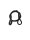 EUROLITE Steel Rope (SC) 600x3mm black with thimbles