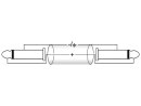 OMNITRONIC Klinkenkabel 6,3 mono 1m sw