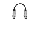 OMNITRONIC Adapterkabel XLR(F)/XLR(F) 0,2m sw