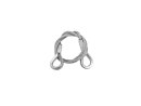 EUROLITE Stahlseil 600x3mm silber mit Kausche
