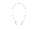 EUROLITE Stahlseil 600x3mm silber mit Kausche