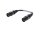 SOMMER CABLE Adapterkabel XLR(M)/XLR(M) 0,15m sw