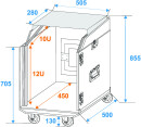 ROADINGER Special Combo Case LS5 Laptop Desk, 12U