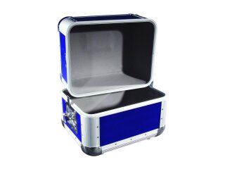 ROADINGER Record Case ALU 50/50, rounded, dark blue