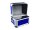 ROADINGER Record Case ALU 50/50, rounded, dark blue