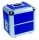 ROADINGER Record Case ALU 50/50, rounded, dark blue