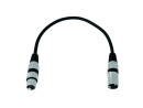 OMNITRONIC XLR Kabel 3pol 0,2m sw