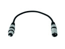 OMNITRONIC XLR Kabel 3pol 0,2m sw